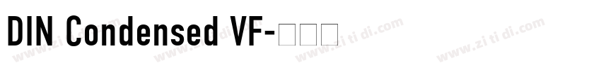 DIN Condensed VF字体转换